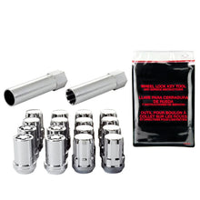 Load image into Gallery viewer, McGard SplineDrive Tuner 4 Lug Install Kit w/Locks &amp; Tool (Cone) M12X1.25 / 13/16 Hex - Chrome - Side View