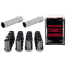 Load image into Gallery viewer, McGard SplineDrive Tuner 4 Lug Install Kit w/Locks &amp; Tool (Cone) M12X1.5 / 13/16 Hex - Black - Main Product View