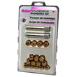 Load image into Gallery viewer, McGard SplineDrive Tuner 4 Lug Install Kit w/Locks &amp; Tool (Cone) M12x1.5 / 13/16 Hex - Gold (CS) - Main Product View