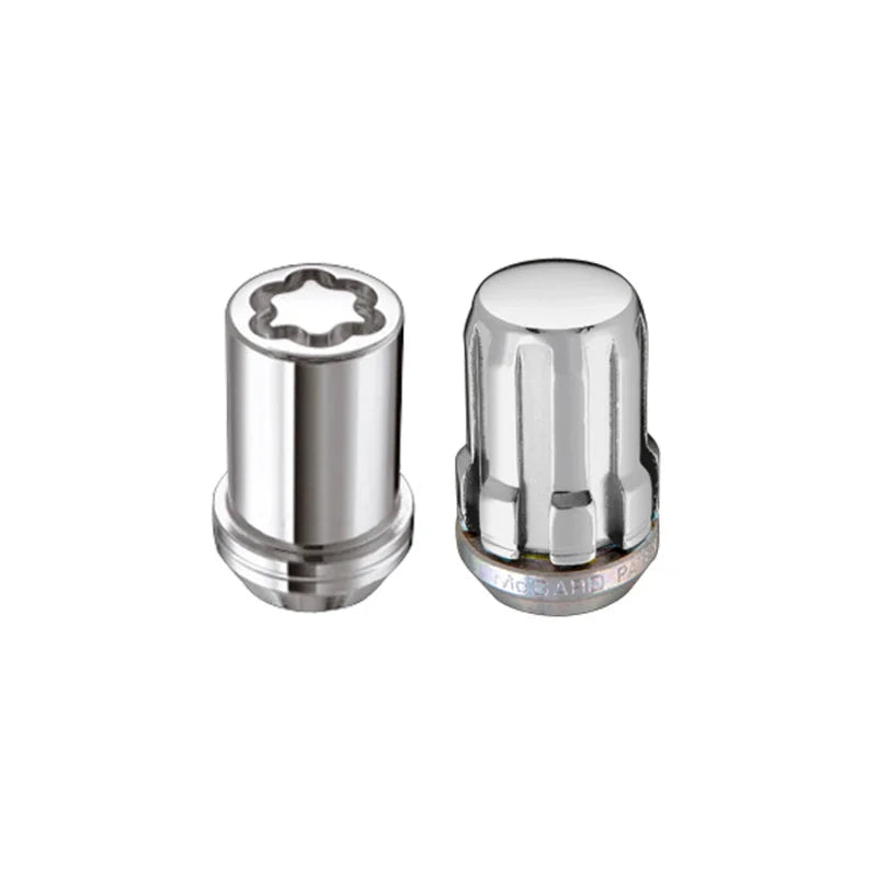 McGard SplineDrive Tuner 5 Lug Install Kit w/Locks & Tool (Cone) M12X1.25 / 13/16 Hex - Chrome - Main Product View