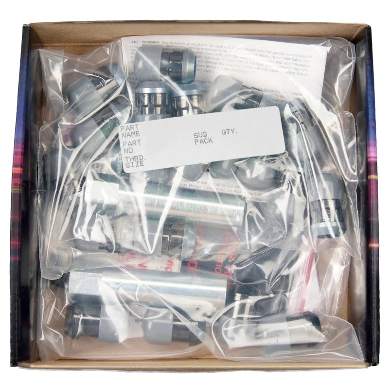 McGard SplineDrive Tuner 5 Lug Install Kit w/Locks & Tool (Cone) M12X1.5 / 13/16 Hex - Blk - Installation View