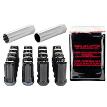 Load image into Gallery viewer, McGard SplineDrive Tuner 5 Lug Install Kit w/Locks &amp; Tool (Cone) M14X1.5 / 22mm Hex - Blk - Side View