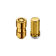 Load image into Gallery viewer, McGard SplineDrive Tuner 8 Lug Install Kit w/Locks &amp; Tool (Cone) M14X1.5 / 1in. Hex - Gold - Back View