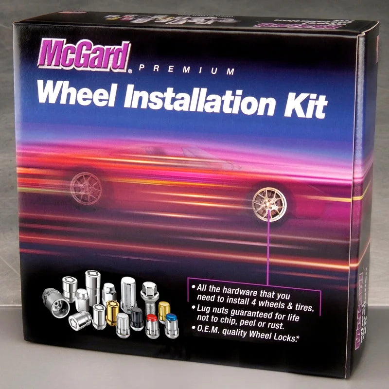 McGard SplineDrive Tuner Jeep 23pc. Kit (Cone) 1/2-20 / 13/16 Hex (18 Lug Nuts / 5 Locks) - Chrome - Back View