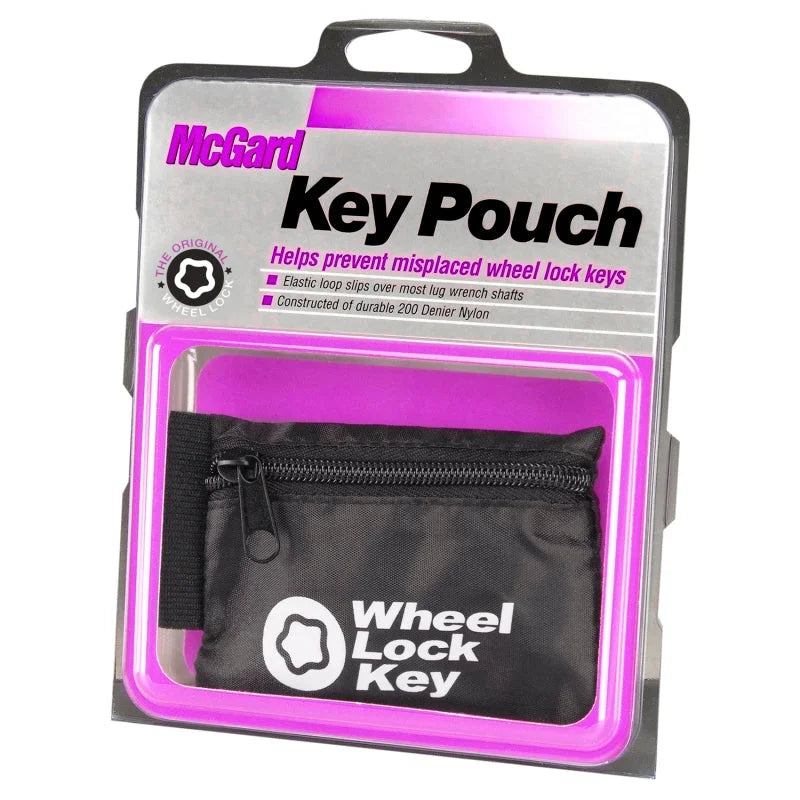 McGard Wheel Key Lock Storage Pouch - Black - Side View
