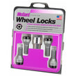 Load image into Gallery viewer, McGard Wheel Lock Bolt Set - 4pk. (Cone Seat) M12X1.25 / 17mm Hex / 22.0mm Shank Length - Black - Main Product View