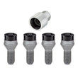 Load image into Gallery viewer, McGard Wheel Lock Bolt Set - 4pk. (Cone Seat) M12X1.25 / 17mm Hex / 22.0mm Shank Length - Black - Side View