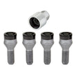 Load image into Gallery viewer, McGard Wheel Lock Bolt Set - 4pk. (Cone Seat) M12X1.5 / 17mm Hex / 25.5mm Shank Length - Black - Installation View