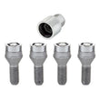 Load image into Gallery viewer, McGard Wheel Lock Bolt Set - 4pk. (Cone Seat) M12X1.5 / 17mm Hex / 25.5mm Shank Length - Chrome - Main Product View