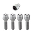 Load image into Gallery viewer, McGard Wheel Lock Bolt Set - 4pk. (Cone Seat) M12X1.5 / 17mm Hex / 31.7mm Shank Length - Chrome - Main Product View
