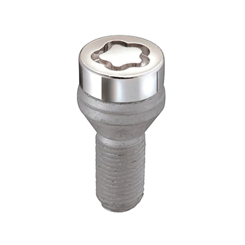 McGard Wheel Lock Bolt Set - 4pk. (Cone Seat) M12X1.5 / 17mm Hex / 40.5mm Shank Length - Chrome - Installation View