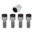 Load image into Gallery viewer, McGard Wheel Lock Bolt Set - 4pk. (Cone Seat) M14X1.25 / 17mm Hex / 27.3mm Shank Length - Black - Installation View