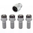 Load image into Gallery viewer, McGard Wheel Lock Bolt Set - 4pk. (Radius Seat) M14X1.5 / 17mm Hex / 26.7mm Shank Length - Black - Back View