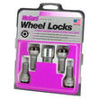 Load image into Gallery viewer, McGard Wheel Lock Bolt Set - 4pk. (Radius Seat) M14X1.5 / 17mm Hex / 27.0mm Shank Length - Black - Side View