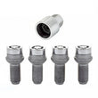 Load image into Gallery viewer, McGard Wheel Lock Bolt Set - 4pk. (Radius Seat) M14X1.5 / 17mm Hex / 27.0mm Shank Length - Chrome - Side View