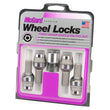 Load image into Gallery viewer, McGard Wheel Lock Bolt Set - 4pk. (Radius Seat) M14X1.5 / 17mm Hex / 28.2mm Shank Length - Chrome - Side View