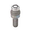Load image into Gallery viewer, McGard Wheel Lock Bolt Set - 4pk. (Radius Seat) M14X1.5 / 17mm Hex / 28.2mm Shank Length - Chrome - Back View
