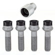 Load image into Gallery viewer, McGard Wheel Lock Bolt Set - 4pk. (Radius Seat) M14X1.5 / 17mm Hex / 45.0mm Shank Length - Black - Main Product View