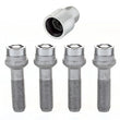 Load image into Gallery viewer, McGard Wheel Lock Bolt Set - 4pk. (Radius Seat) M14X1.5 / 17mm Hex / 45.0mm Shank Length - Chrome - Installation View