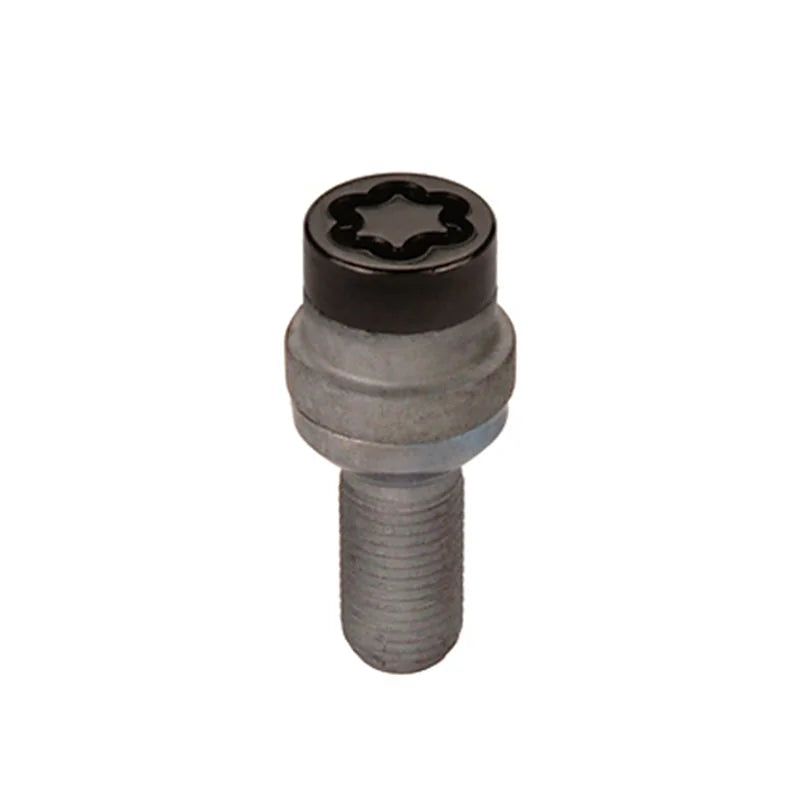 McGard Wheel Lock Bolt Set - 4pk. (Radius Seat) M14X1.5 / 19mm Hex / 35.4mm Shank Length - Black - Back View