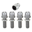 Load image into Gallery viewer, McGard Wheel Lock Bolt Set - 4pk. (Radius Seat) M14X1.5 / 19mm Hex / 35.4mm Shank Length - Chrome - Detail View