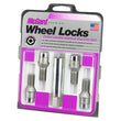 Load image into Gallery viewer, McGard Wheel Lock Bolt Set - 4pk. (Tuner / Cone Seat) M12X1.5 / 17mm Hex / 29.6mm Shank L. - Chrome - Detail View
