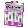 Load image into Gallery viewer, McGard Wheel Lock Bolt Set - 4pk. (Tuner / Cone Seat) M14X1.5 / 17mm Hex / 24.0mm Shank L. - Chrome - Detail View