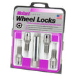 Load image into Gallery viewer, McGard Wheel Lock Bolt Set - 4pk. (Tuner / Cone Seat) M14X1.5 / 17mm Hex / 28.6mm Shank L. - Chrome - Detail View