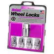 Load image into Gallery viewer, McGard Wheel Lock Nut Set - 4pk. (Cone Seat) 1/2-20 / 3/4 &amp; 13/16 Dual Hex / 1.46in. Length - Chrome - Back View