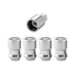 Load image into Gallery viewer, McGard Wheel Lock Nut Set - 4pk. (Cone Seat) 1/2-20 / 3/4 &amp; 13/16 Dual Hex / 1.46in. Length - Chrome - Installation View