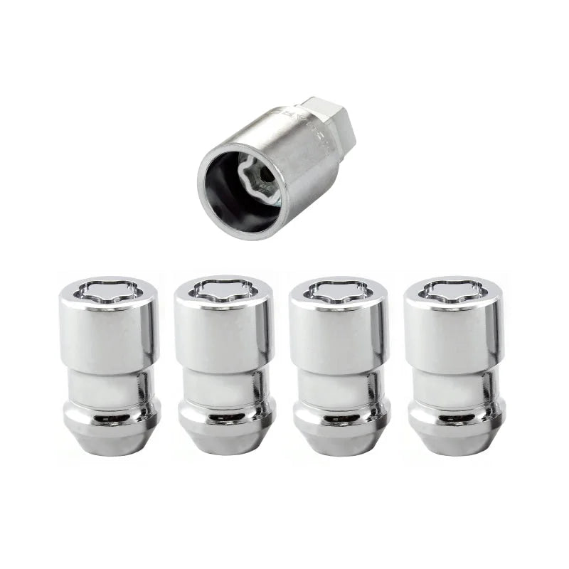 McGard Wheel Lock Nut Set - 4pk. (Cone Seat) 1/2-20 / 3/4 & 13/16 Dual Hex / 1.46in. Length - Chrome - Installation View