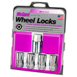 Load image into Gallery viewer, McGard Wheel Lock Nut Set - 4pk. (Cone Seat) 1/2-20 / 3/4 &amp; 13/16 Dual Hex / 1.66in. Length - Chrome - Side View
