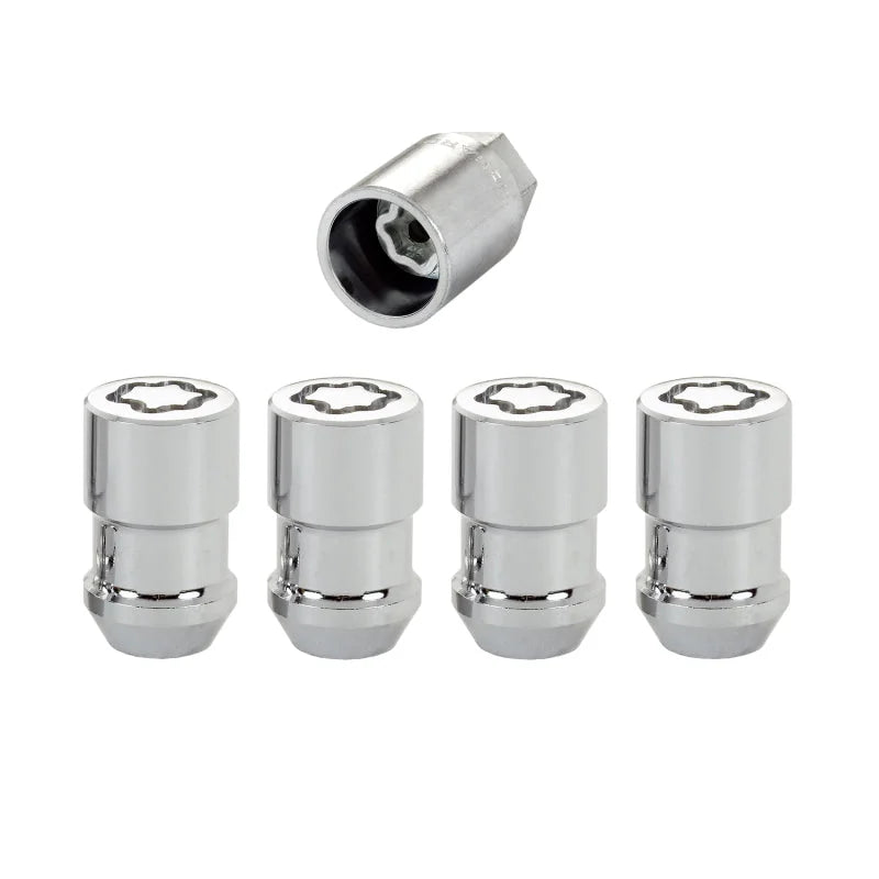 McGard Wheel Lock Nut Set - 4pk. (Cone Seat) 1/2-20 RH-LH / 13/16 Hex / 1.46in. Length - Chrome - Main Product View