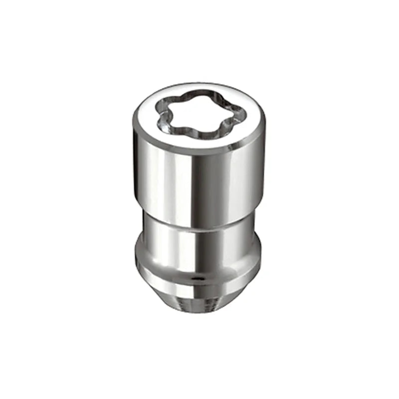McGard Wheel Lock Nut Set - 4pk. (Cone Seat) 1/2-20 RH-LH / 13/16 Hex / 1.46in. Length - Chrome - Side View
