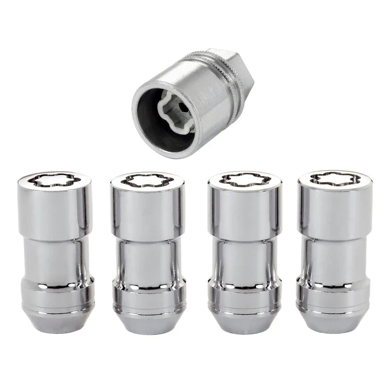 McGard Wheel Lock Nut Set - 4pk. (Cone Seat) 9/16-18 / 7/8 Hex / 1.765in. Length - Chrome - Installation View