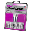 Load image into Gallery viewer, McGard Wheel Lock Nut Set - 4pk. (Cone Seat) M12X1.25 / 19mm &amp; 21mm Dual Hex / 1.28in. L - Chrome - Side View