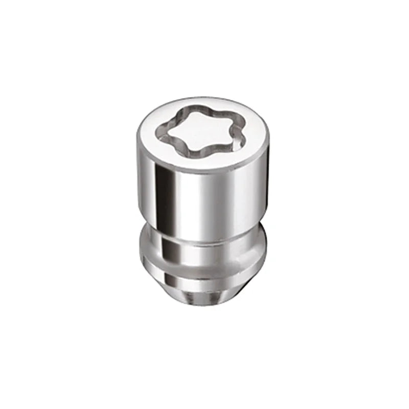 McGard Wheel Lock Nut Set - 4pk. (Cone Seat) M12X1.25 / 19mm & 21mm Dual Hex / 1.28in. L - Chrome - Detail View