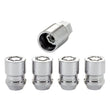 Load image into Gallery viewer, McGard Wheel Lock Nut Set - 4pk. (Cone Seat) M12X1.5 / 19mm &amp; 21mm Dual Hex / 1.28in. L - Chrome - Side View