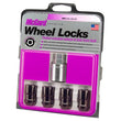 Load image into Gallery viewer, McGard Wheel Lock Nut Set - 4pk. (Cone Seat) M12X1.5 / 19mm &amp; 21mm Dual Hex / 1.46in. Length - Black - Main Product View