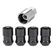 Load image into Gallery viewer, McGard Wheel Lock Nut Set - 4pk. (Cone Seat) M12X1.5 / 19mm &amp; 21mm Dual Hex / 1.46in. Length - Black - Side View