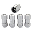 Load image into Gallery viewer, McGard Wheel Lock Nut Set - 4pk. (Cone Seat) M12X1.75 / 13/16 Hex / 1.815in. Length - Chrome - Detail View