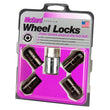 Load image into Gallery viewer, McGard Wheel Lock Nut Set - 4pk. (Cone Seat) M14X1.5 / 21mm &amp; 22mm Dual Hex / 1.639in. L - Black - Back View