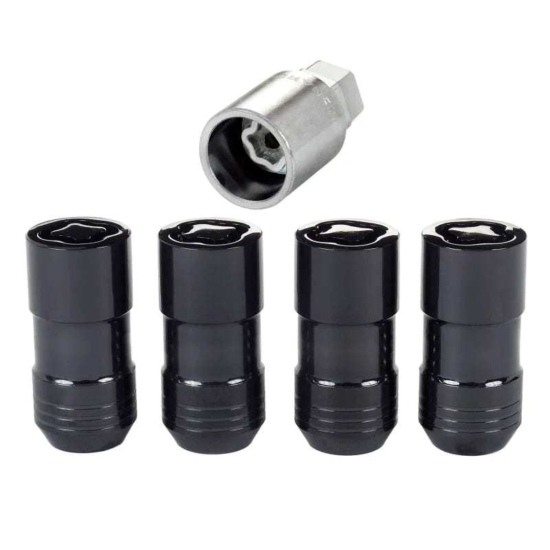 McGard Wheel Lock Nut Set - 4pk. (Cone Seat) M14X1.5 / 21mm & 22mm Dual Hex / 1.965in. L - Black - Side View