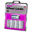 Load image into Gallery viewer, McGard Wheel Lock Nut Set - 4pk. (Cone Seat) M14X1.5 / 21mm &amp; 22mm Dual Hex / 1.965in. L - Chrome - Side View