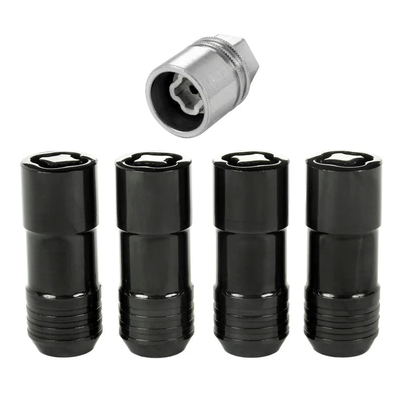 McGard Wheel Lock Nut Set - 4pk. (Cone Seat) M14X2.0 / 13/16 Hex / 2.25in. Length - Black - Detail View