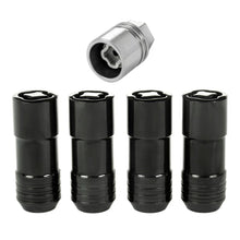 Load image into Gallery viewer, McGard Wheel Lock Nut Set - 4pk. (Cone Seat) M14X2.0 / 13/16 Hex / 2.25in. Length - Black - Detail View