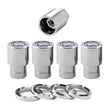 Load image into Gallery viewer, McGard Wheel Lock Nut Set - 4pk. (Reg. Shank Seat) 1/2-20 / 13/16 Hex / 1.38in. Length - Chrome - Side View
