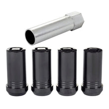 Load image into Gallery viewer, McGard Wheel Lock Nut Set - 4pk. (Tuner / Cone Seat) 1/2-20 / 13/16 Hex / 1.60in. Length - Black - Main Product View