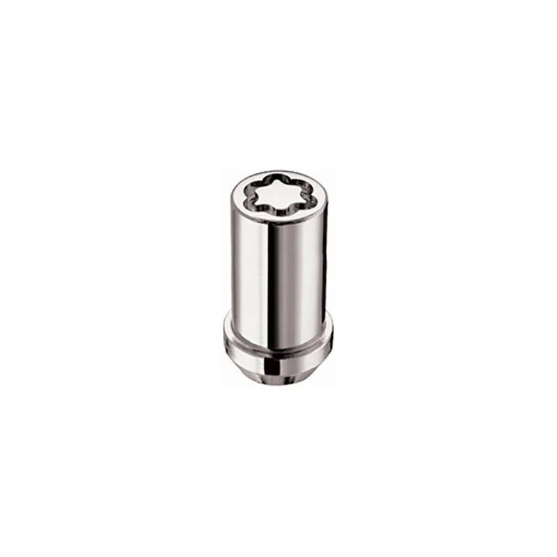 McGard Wheel Lock Nut Set - 4pk. (Tuner / Cone Seat) 1/2-20 / 13/16 Hex / 1.60in. Length - Chrome - Detail View