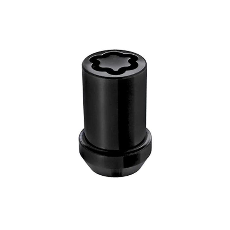 McGard Wheel Lock Nut Set - 4pk. (Tuner / Cone Seat) M12X1.5 / 13/16 Hex / 1.24in. Length - Black - Side View